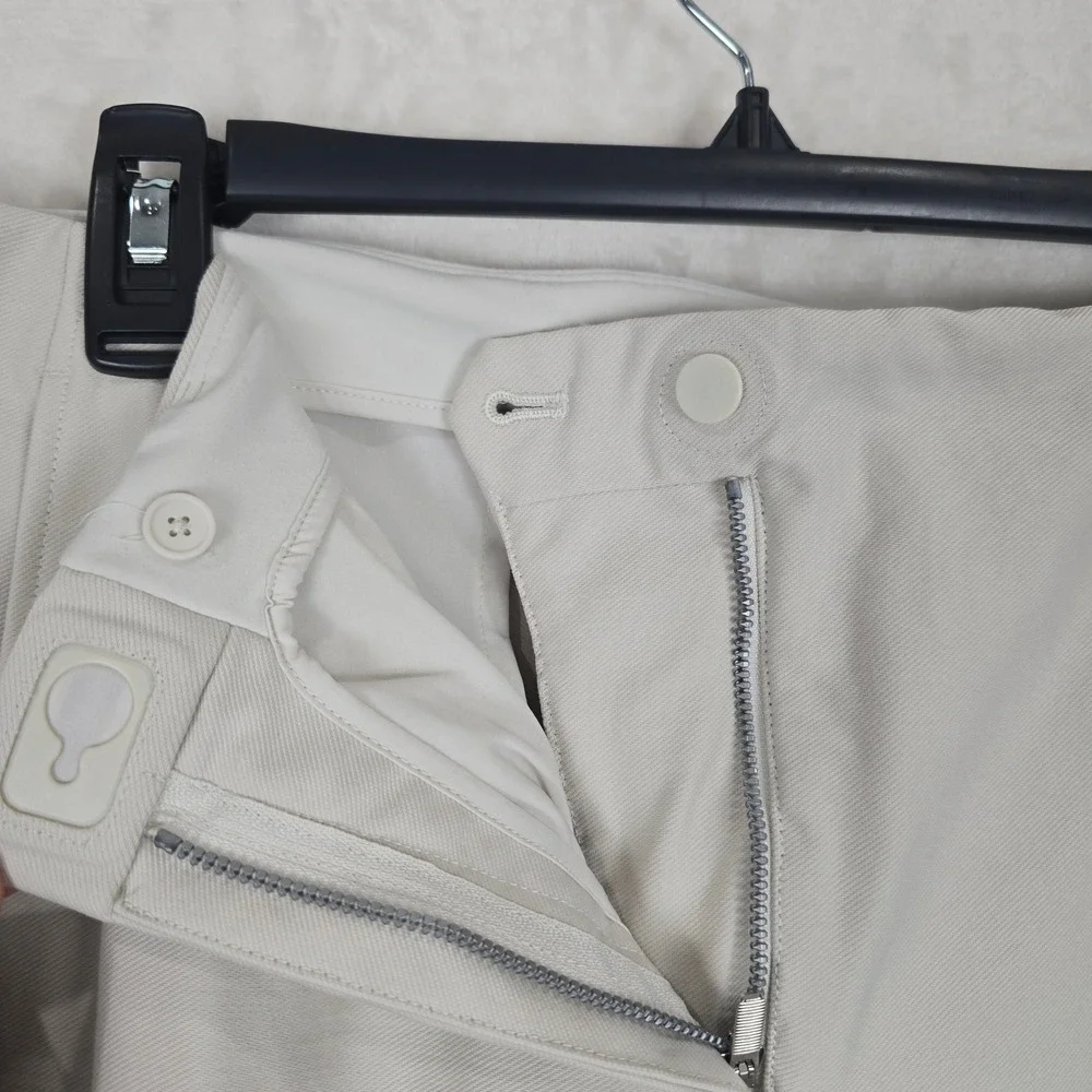 Lululemon Utilitech Relaxed-Fit Mid-Rise Trouser Bone White W5FWYS women's 14